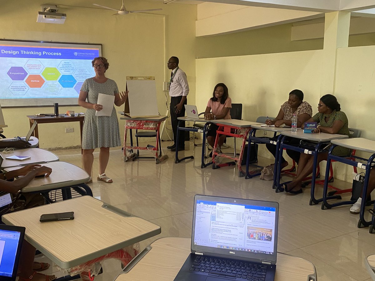 LisaCooperMD's tweet photo. Great presentation by @nemolello on human centered design to our #ADHINCRAStudy team in Kumasi, Ghana. @JHhealthequity @JohnsHopkinsAHW @ycommodore @BaptisteDiana #LocalGlobalLearning https://t.co/tRbuyjccmN