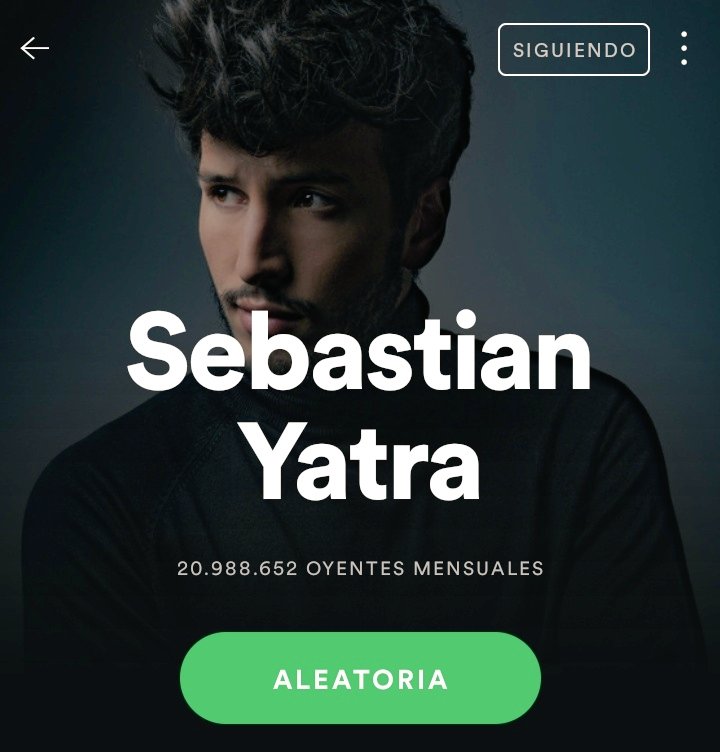 SYatraNews's tweet photo. 🔺️¡@SebastianYatra cuenta con casi 21 millones de oyentes mensuales en @Spotify! Mantiene la cifra y sin estrenos, este año recién arranca...faltan canciones que serán 💣☄💥

A ABROCHARSE LOS CINTURONES, gente, que este viaje será increíble 💥 https://t.co/HCs0g9FAtj