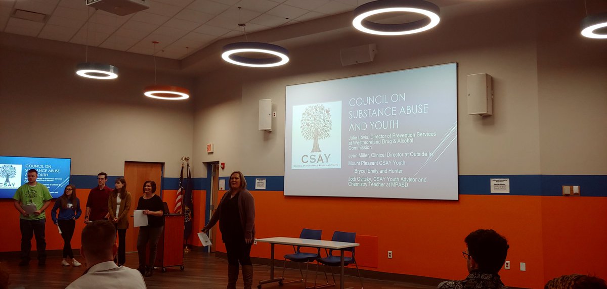 Getting the network meeting started this morning with a presentation from CSAY and Outside In to learn more about county resources for Drug and Alcohol prevention/awareness
