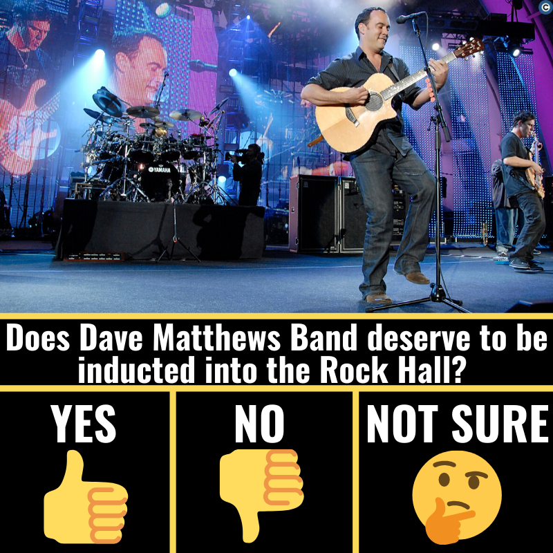 clevelanddotcom's tweet photo. Seven straight No. 1 albums. Topping the charts in 3 different decades. 100 million + concert tickets sold. One of the top vote-getters in the Fan Vote. Yet Dave Matthews Band didn't make the cut to be inducted into the Rock and Roll Hall of Fame. Was the legendary band snubbed? https://t.co/sXzLojIgrR