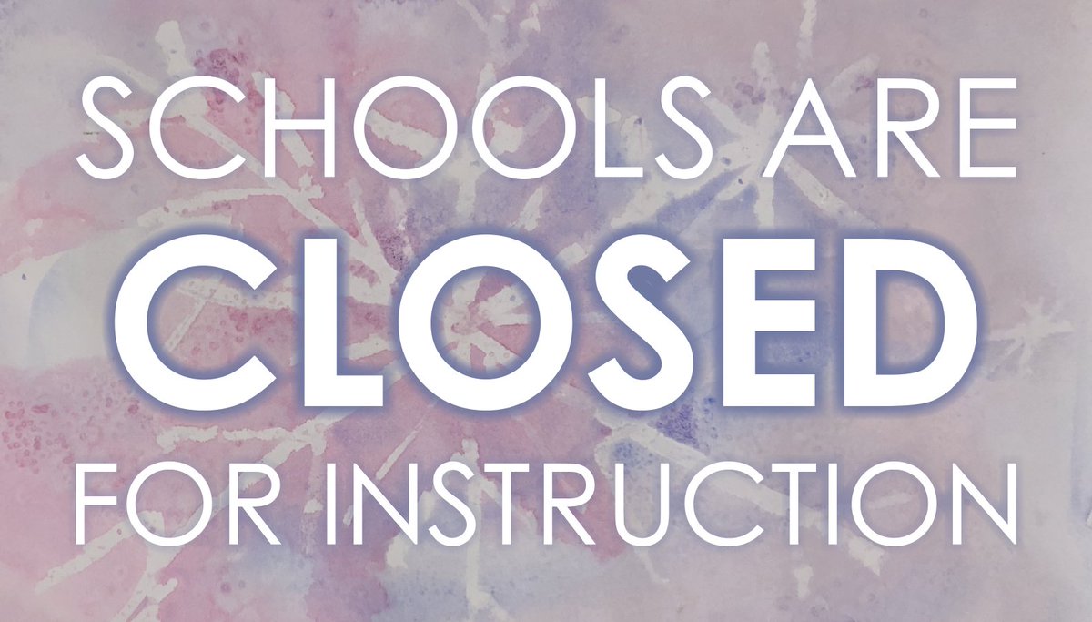 Due to weather conditions, all schools in the District are CLOSED for instruction. This decision was made after careful consideration of all of the circumstances. #burnabyschools