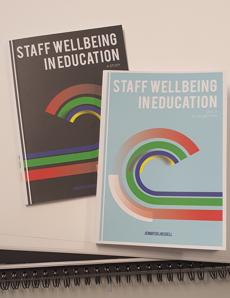 Last week I handed in my action research study on staff wellbeing in education. These are the designed publications I produced. I am genuinely so happy to get to study how we can use art to help support everyone. #arteducation #fe #feresearch #staffwellbeing