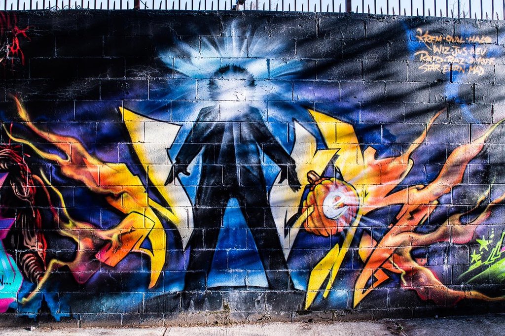allhailthecrypt's tweet photo. Amazing work by @TatsCru #themuralkings #highbridge #bronx #tatscru https://t.co/qLjSqOVB3e