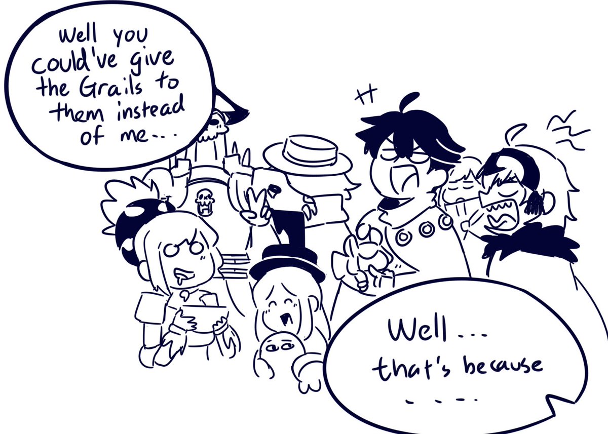 . @ThighFriendship being madlad again ?this is the best I can do so far because I feel like Im drawing comic again (which it isnt.) I s2g you should come back for actual comic commission if you want more shishou stuff from me, your generousity is more than enough??