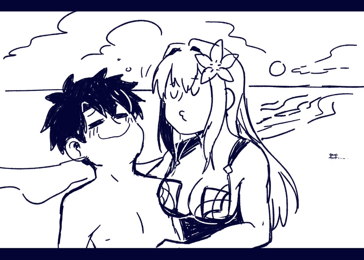 . @ThighFriendship being madlad again ?this is the best I can do so far because I feel like Im drawing comic again (which it isnt.) I s2g you should come back for actual comic commission if you want more shishou stuff from me, your generousity is more than enough??