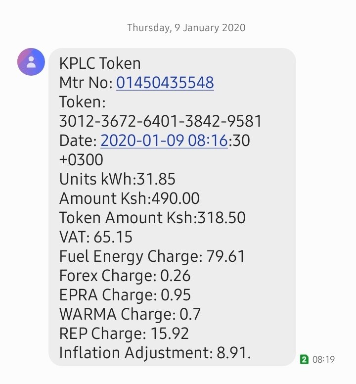 VirginiaMutuku1's tweet photo. @KenyaPower_Care I bought this tokens last week and they read error when I try to load them.
Please assist.
Phone number 0759319812 https://t.co/uBhoqWHZah