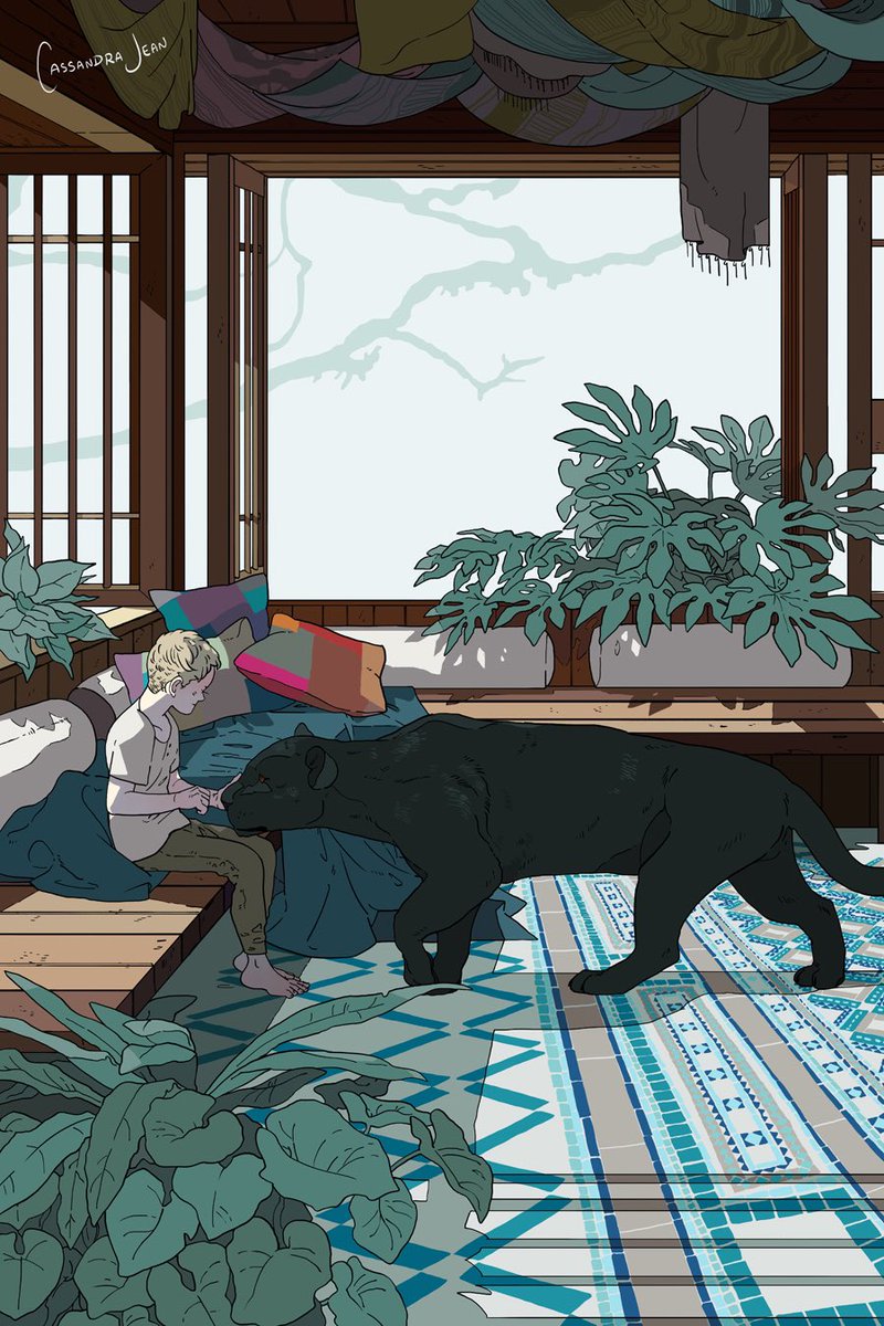 CassandraJP's tweet image. #PortfolioDay ! 
Hello I am Cassandra Jean! 
I like to draw illustrations in which humans and wild nature blend.