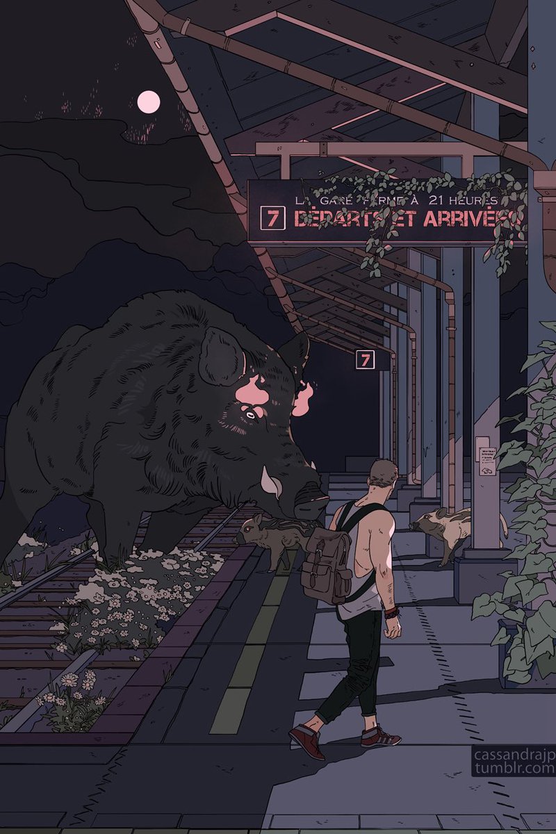 CassandraJP's tweet image. #PortfolioDay ! 
Hello I am Cassandra Jean! 
I like to draw illustrations in which humans and wild nature blend.