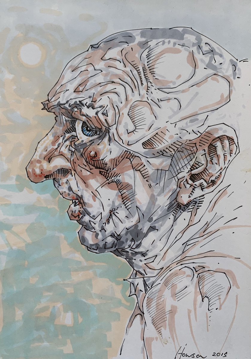 CollectArtLymm's tweet image. NEW IN THE GALLERY! 

Peter Howson OBE  (b.1958)
‘Head’ 2015
17cm x 12cm
Ink and Wash @HowsonOfficial #peterhowson #forsale #collectart #lymm