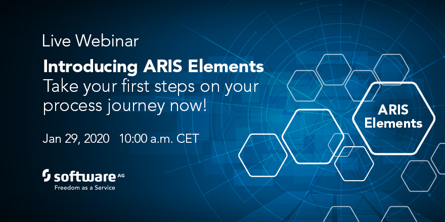 ElkeBastian's tweet photo. I'm so excited about the new ARIS Elements. Are you new to business process management or just looking for a cool and easy tool? Then join me in our live webinar on January 29th: https://t.co/DBmgZgOvds #ARISElements #ARIS10 #BPM #MakingChangeHappen https://t.co/TIpr8DqYIK