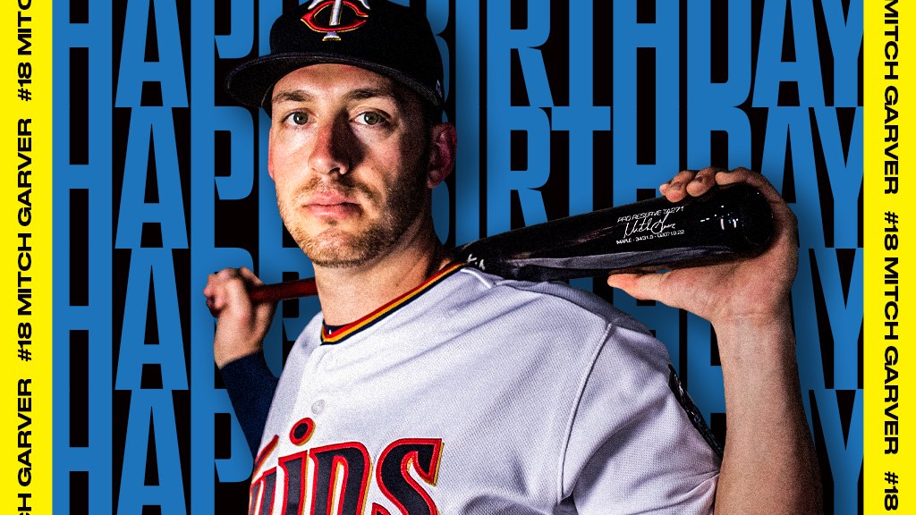 Twins's tweet photo. RT to help us wish @MitchGarver a happy birthday! #GarvSauce https://t.co/j0qGuplJ2q