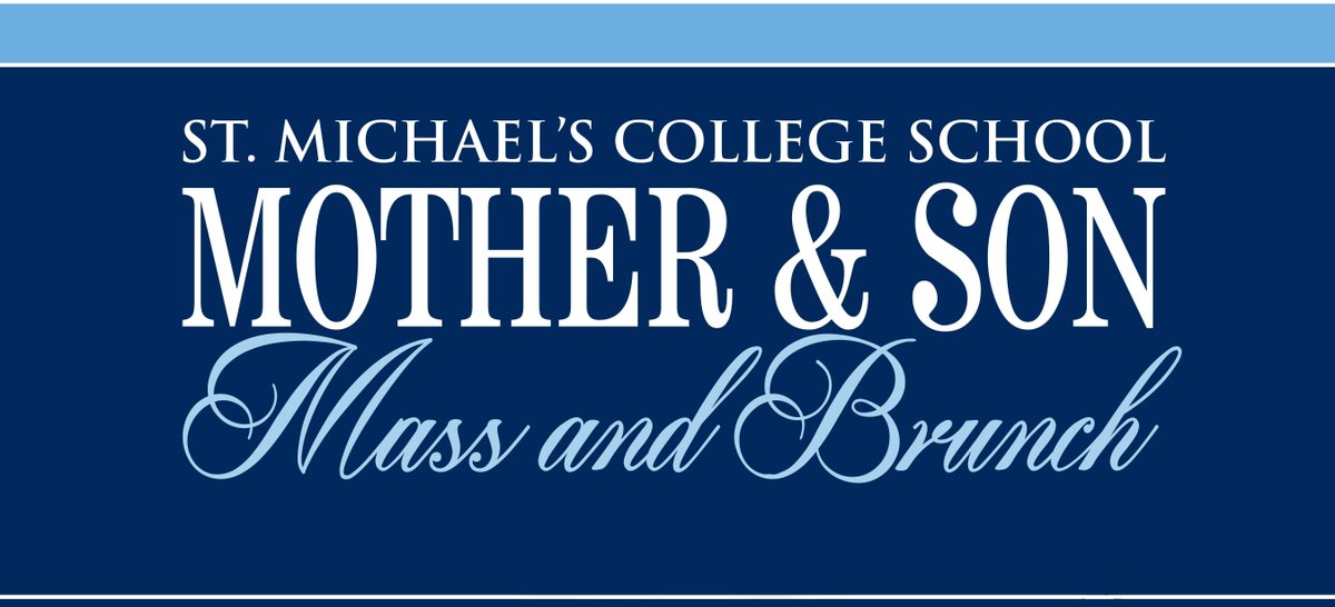 SMCS Parents (@smcsparents) on Twitter photo Mother & Son Mass and Brunch - February 2 at 10:00AM (Mass at 10:30AM) in the SMCS Gym (use Student Entrance). For Grades 7-11 students and their mothers or a significant female in their life. Tickets $20 available here: buff.ly/2t2Pvkh <a href="/SMCS1852/">St. Michael's C.S.</a> Mother & Son Mass and Brunch - February 2 at 10:00AM (Mass at 10:30AM) in the SMCS Gym (use Student Entrance). For Grades 7-11 students and their mothers or a significant female in their life. Tickets $20 available here: buff.ly/2t2Pvkh <a href="/SMCS1852/">St. Michael's C.S.</a>