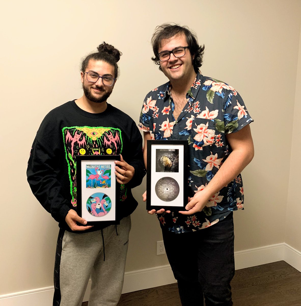 MidnightMetroOf's tweet photo. Having two albums out is an achievement worth framing, right? 💁‍♂️ https://t.co/kxUY1OpXKb