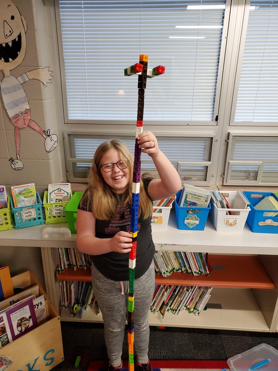 GVMrsAllen's tweet photo. Mrs. Miller's 4th grade earned a free library day so we did some building! This is an Iron Golem from Minecraft (I had to Google it haha) #grandviewgreatness #FCSCspartanpride https://t.co/MSetknK0rJ