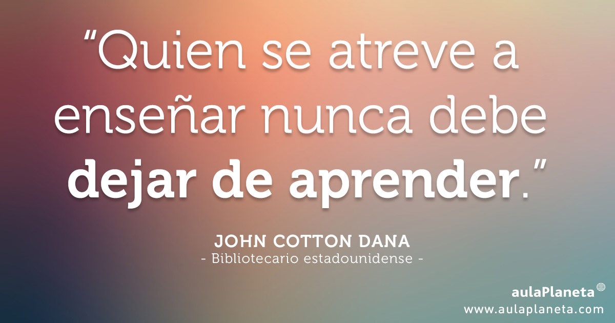 Aulaplaneta's tweet photo. #Enseñar es una oportunidad de #aprender de nuevo cada día ⬇️ https://t.co/LY6S5h7HSK