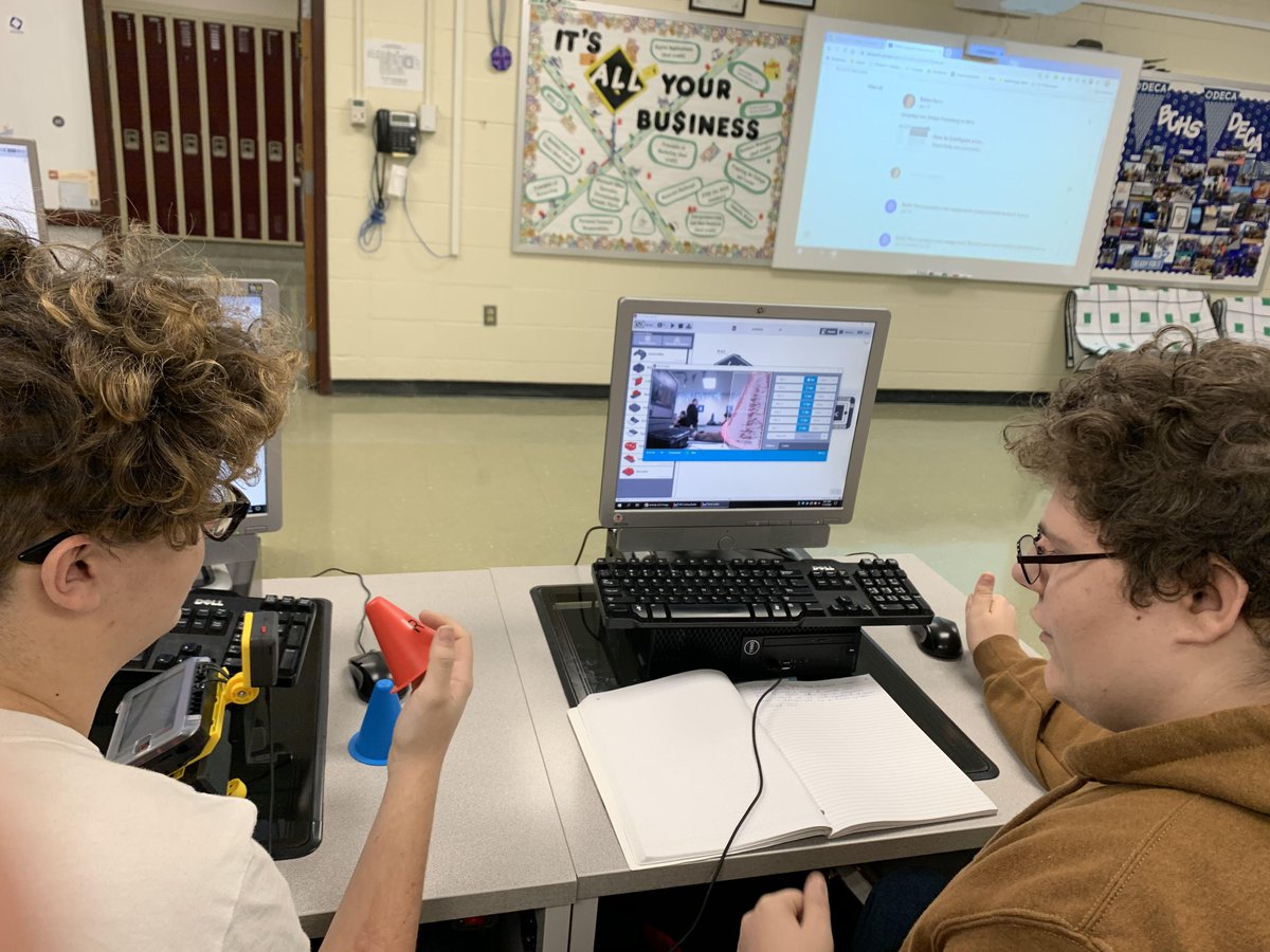 BravesBCHS's tweet photo. Giving sight to blind self driving vehicles ๐ ๐. Image processing to allow the robots to recognize colors in PLTW Computer Science Class! #BCBebrave #pltwcse @btownschools @bravesbchs https://t.co/BrARvcPmd3