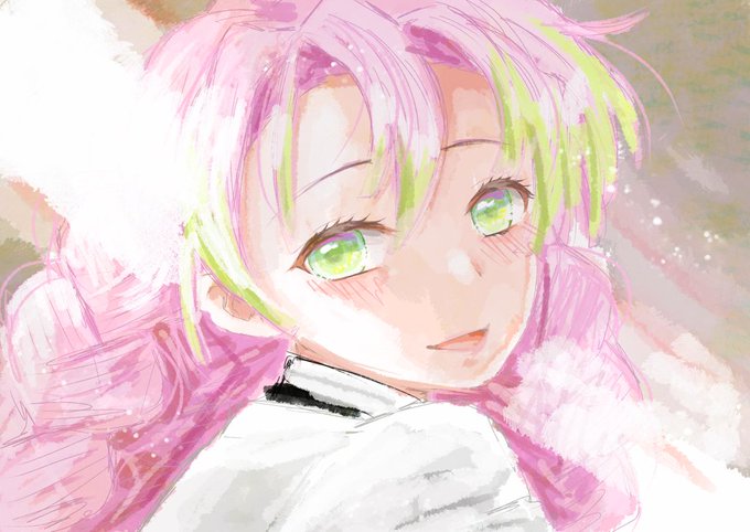 みゆ🌸【西2ホール ぱ-12】さんがTwitterに投稿した甘露寺蜜璃(鬼滅の刃)のイラスト。