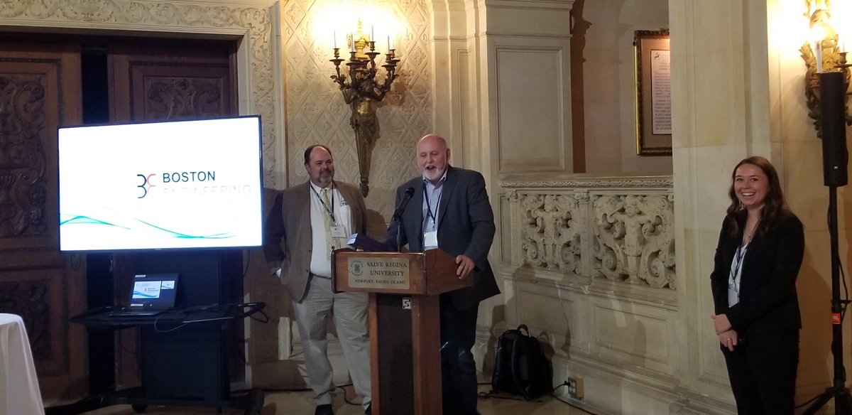 BlueSymposium's tweet photo. Boston Engineering was presented a Rising Tide award for their innovative contributions to ocean technology. #BIS2020 #RisingTideAward https://t.co/epa7T3qrJn