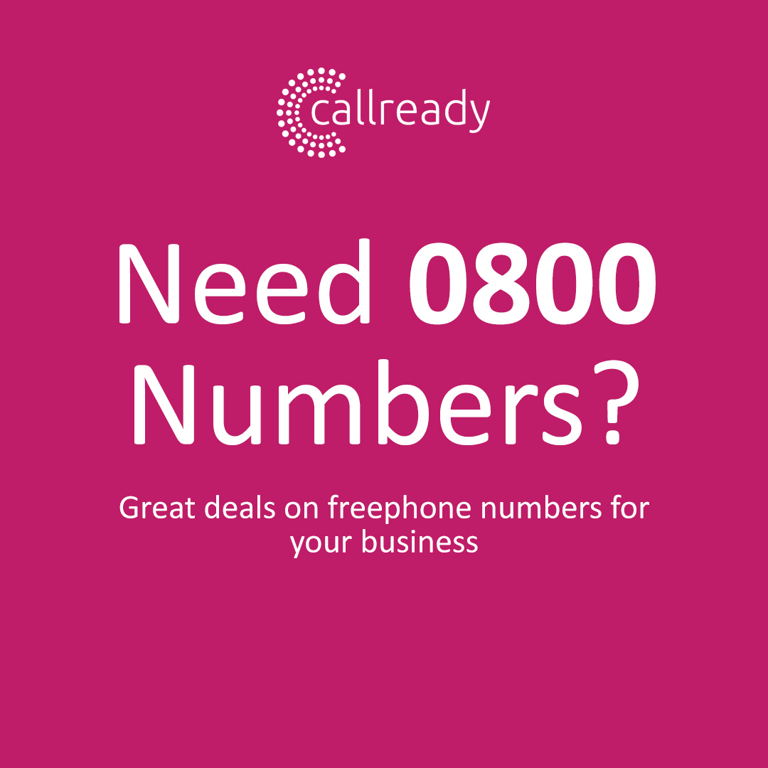 CallreadyUK's tweet photo. Looking to boost sales up this year?

With 0800/0808 numbers you can!

Freephone 0800 numbers are undoubtedly the most established and prestigious non-geographic prefix that have been advertised for many years. 

Visit https://t.co/5Es07Q8x1p to buy yours today. https://t.co/PxQz0JodUY