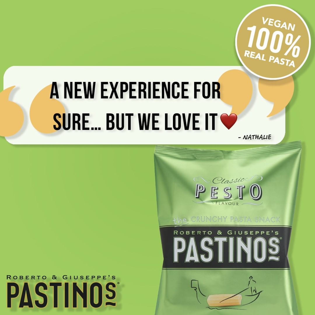PastinosUK's tweet photo. We're proud of our unique texture and crunchy sensations, you'll not experience another snack quite like it!
.
Perfect to help you through #Veganuary2020 
.
#PastinosCrunch #Pesto #HealthySnack #VeganSnack #Vegan https://t.co/HU9ygi2MNz