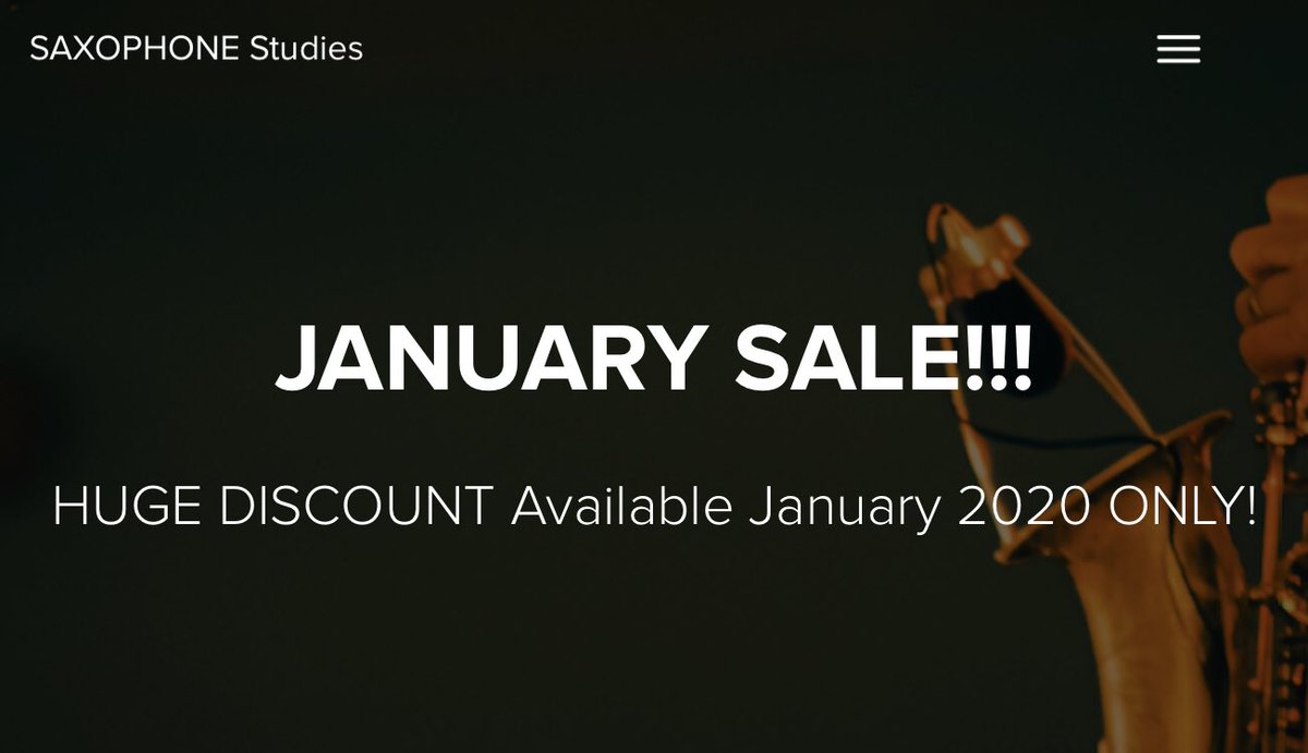SaxStudies's tweet image. More than 70% OFF in the #JanuarySale #saxophone #saxlessons saxophonestudies.teachable.com/p/full-members…