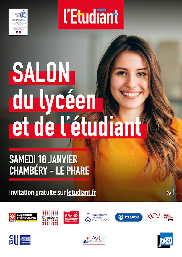 Retrouvez nous au salon de <a href="/letudiant/">l'Etudiant</a> de Chambéry ce Samedi 18 Janvier.