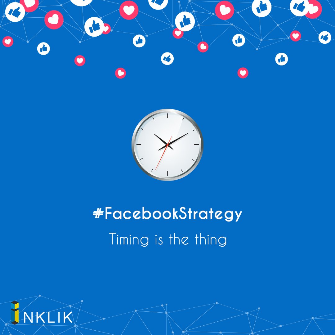 Want to get the most eyes possible on your post? 

Our social media experts can help you to ensure that your posts are always going out during the most beneficial times.
Connect with us today 👇
inklik.com

#Inklik #FacebookStrategy #SocialMedia #SMM #Facebook