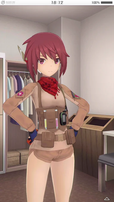 たとえばイベント「リンちゃん探検隊」のリンちゃん衣装セットを選ぶとコスチューム「エクスプローラー/B」とアクセサリ「RinCOM」がセットになっています #アリスギア 