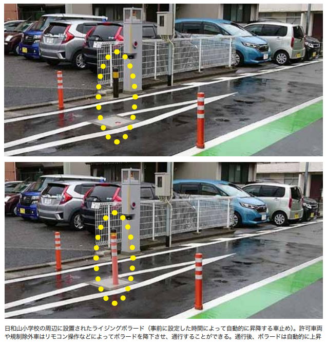 大司教 ホンダが発行する交通安全情報紙the Safety Japan 18年8 9月号で取り組みが紹介されています 新潟市日和山小学校のライジングボラード 浦添市港川小学校の横断歩道ハンプはこのプロジェクトの成果だとか T Co Vdap010spl T