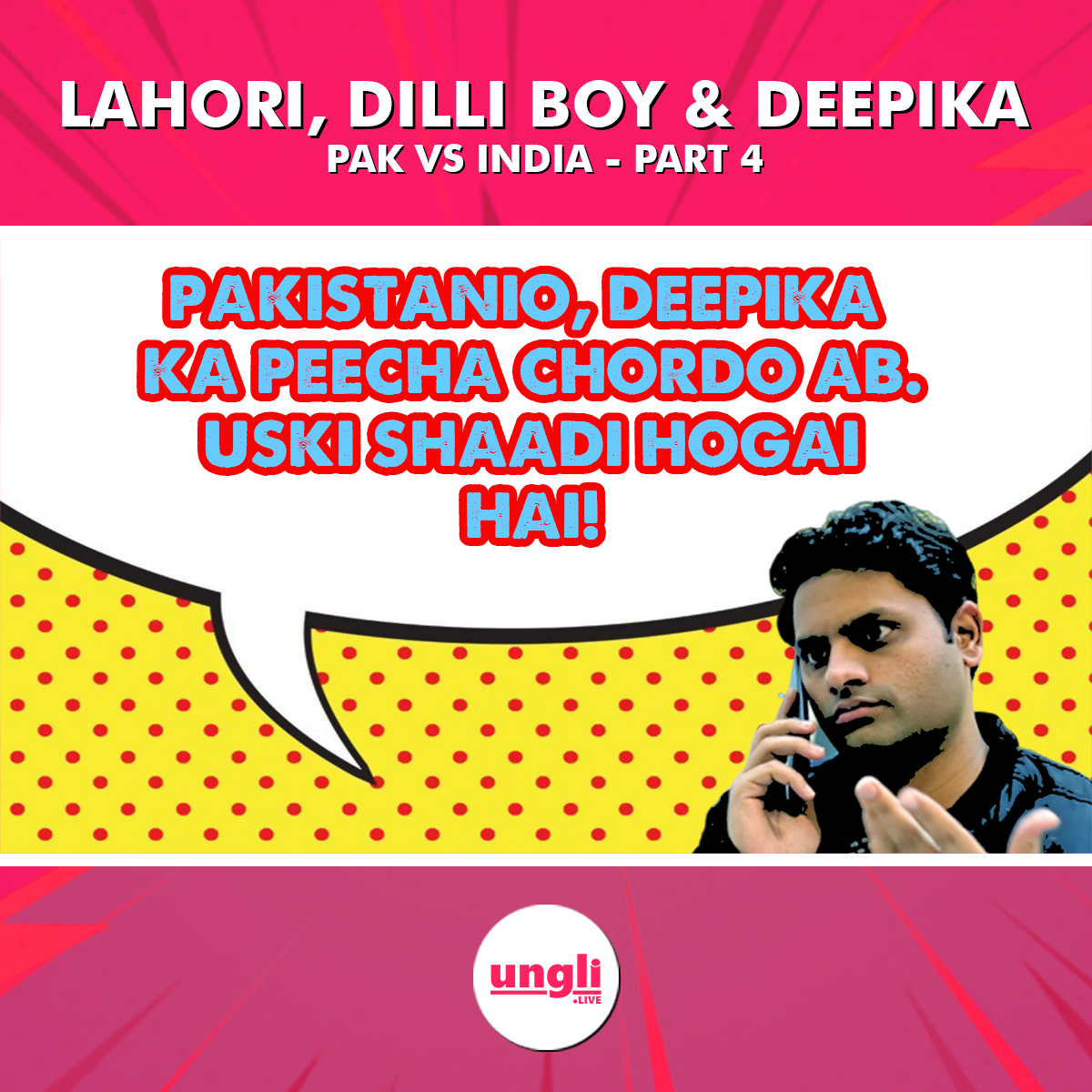 unglilive's tweet photo. Video Link: https://t.co/M9tMRTS0R2

They're back... with a lot more #fun, #roasting &amp; #humour... Enjoy their #wittyjokes on #Deepika, #HareemShah, #ImranKhan &amp; #IndianNRC.

#ungli #unglilive #pakvsindia #ajaydevgan #saifalikhan #sunnyleaone #asifghafoor https://t.co/Z21iHvlyNU