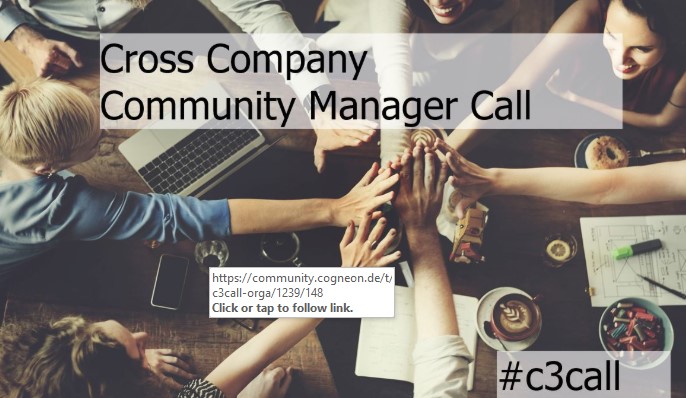 StefSuarezFr's tweet photo. C3Calls connect #CommunityManagers across organizations to exchange. Join our 4th #C3Call about "Trends 2020 &amp; astronauts" together with our special guest @TanjaOnTour, chairwoman @BVCM, tomorrow,16th January 04:00 - 05:00 PM CET via this Zoom Meeting: https://t.co/Sg5qYeprVS https://t.co/UWrEO4r31x