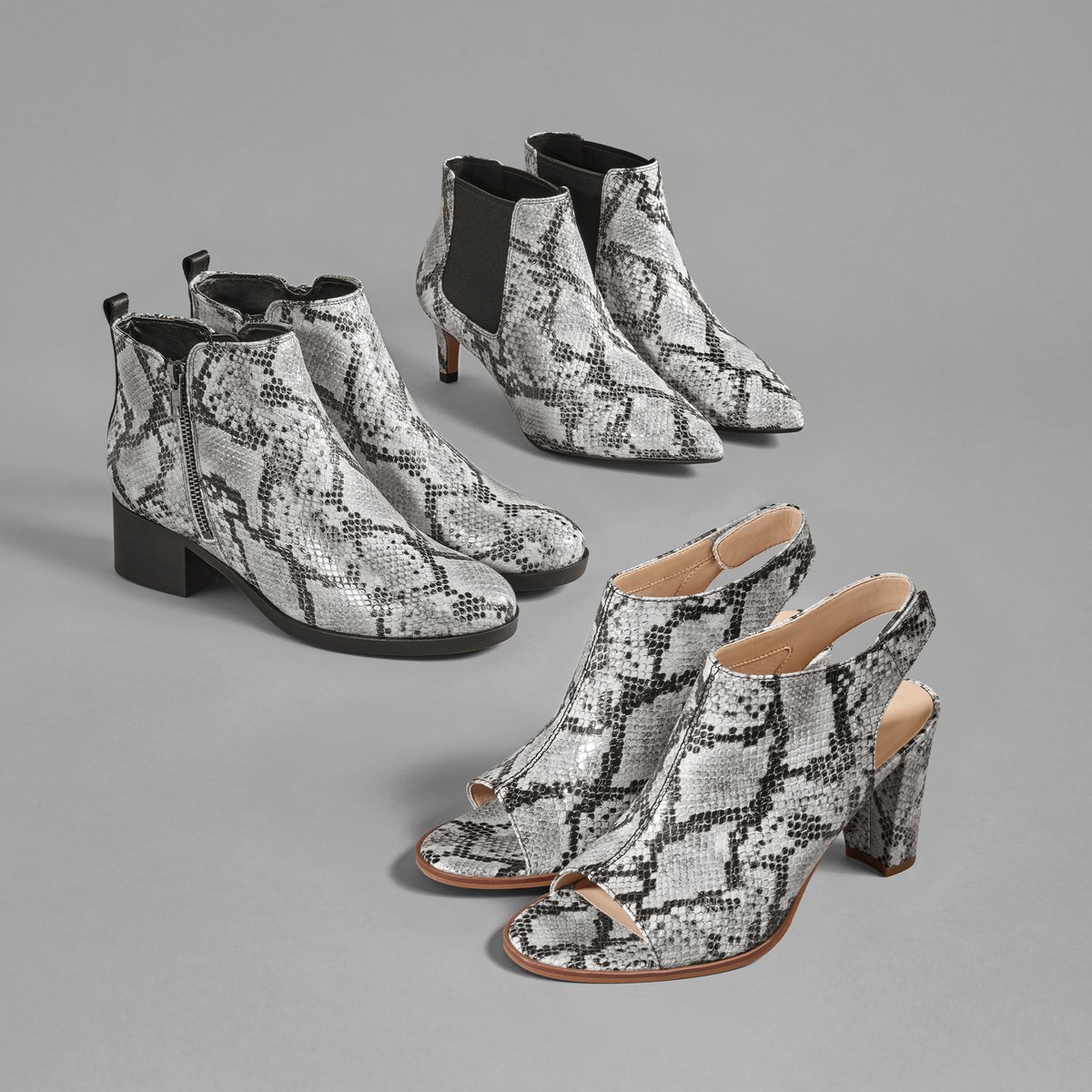 New season. New style. Three must-have boots for an instant wardrobe update. Any preference? #Clarks #SnakePrint
