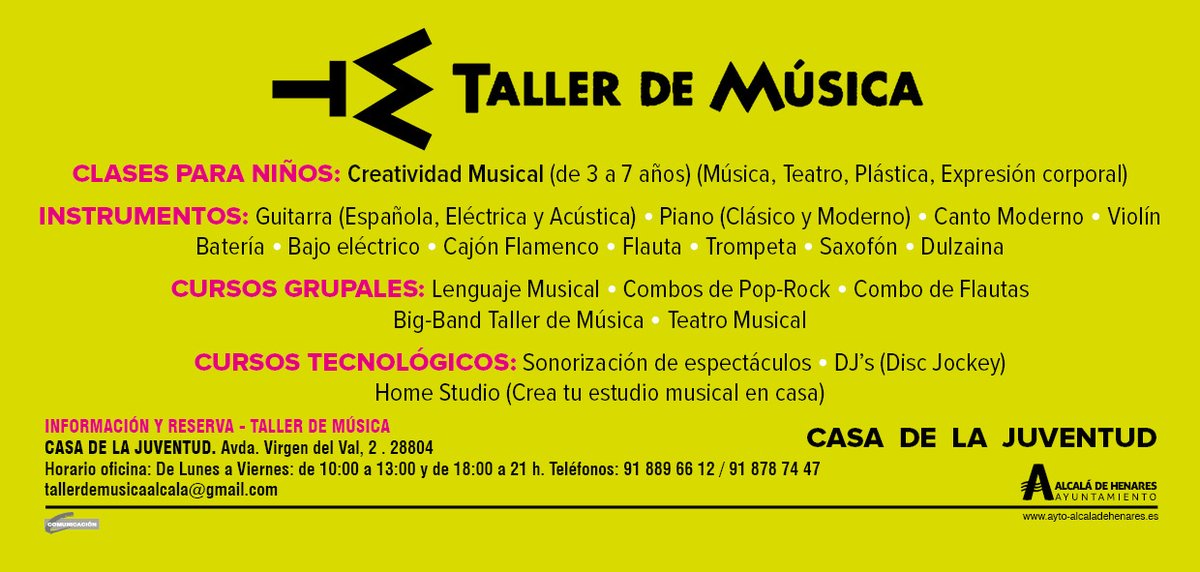 Todavía tenemos plazas en algunos de nuestros cursos.
¡Infórmate en el 91 889 66 12!