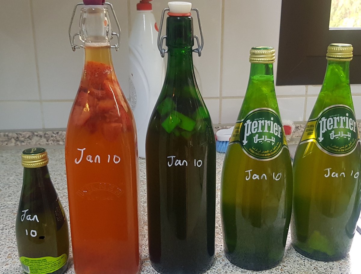 FitFamFabFood's tweet photo. Today is National Kombucha Day! Have you tried the delicious, bubbly probiotic drink ?
Here's my latest brew and my bottles on their second fermentation. What's your favourite Kombucha flavour? Find out more here - https://t.co/HoDM0SGpo8… #NationalBoochDay #frestival2020 https://t.co/tdeeAKJo2c