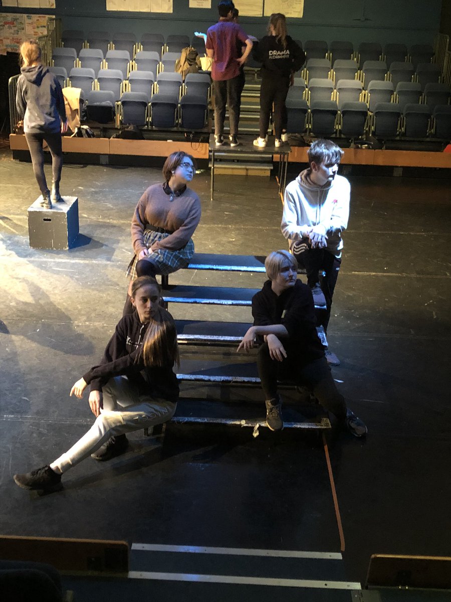 DramaCMCNET's tweet photo. @MarpleSFC Drama students exploring practitioner style @franticassembly https://t.co/VyFA2XUi8h