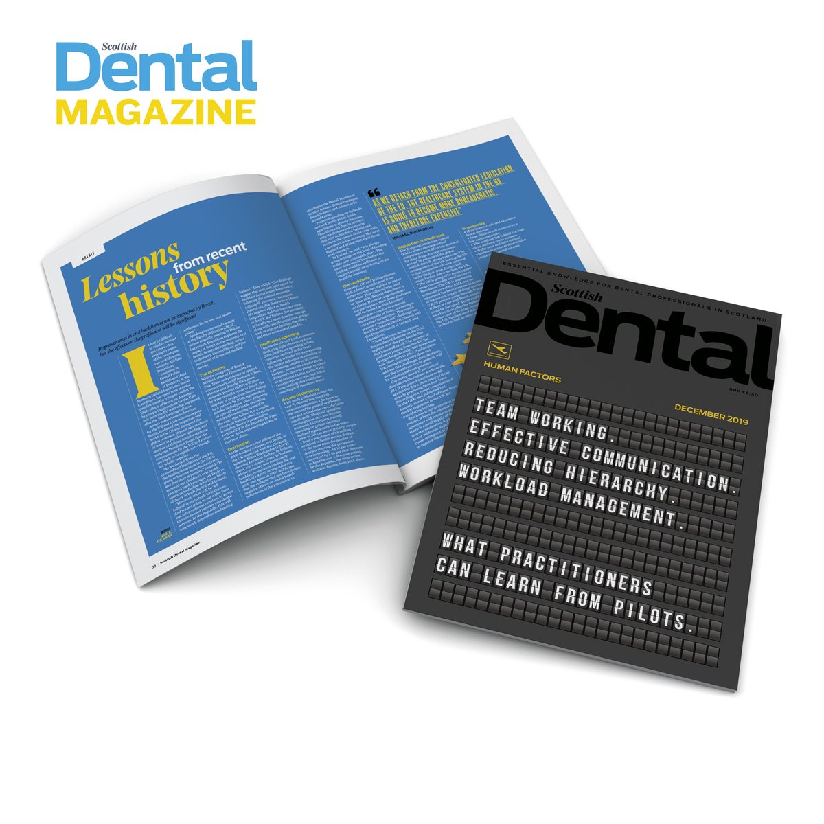 ScottishDental's tweet photo. In the December issue: Practitioners need to look after themselves to protect their patients; Brexit and its implications on the dentistry profession; And what can practitioners learn from pilots?
Read more in the latest issue https://t.co/RDH2CxfArU #SDMag #Dentistry https://t.co/7BtiV68Yzf
