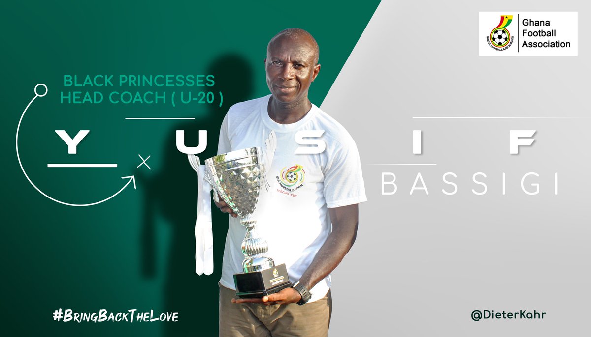 DieterKahr's tweet photo. Ghana Football Association appoints Yusif Bassigi as the head coach of Black Princesses (U-20)

3X @WPL_Ghana Champion 
1X #NCSpecial Women Champion

Congratulations coach Yusif https://t.co/ije0YC1cVb