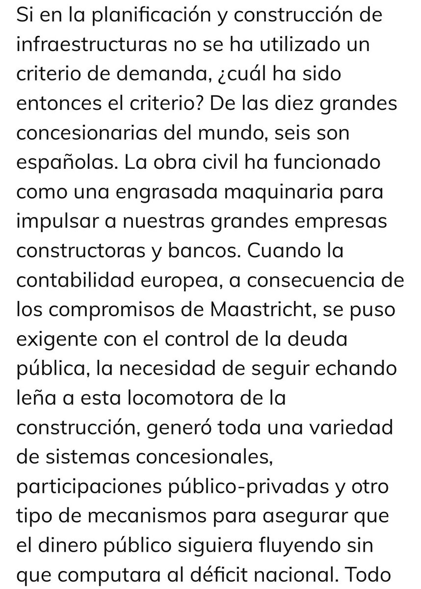 MarceloVirutas's tweet photo. Este texto de @Transxte nos viene como anillo al dedo. La construcción de la #Supersur y su ampliación solo se entienden en esta lógica. Los mecanismos de finanacion de #Interbiak maquillan el déficit.
Puro desarrollismo; ayer franquista, hoy jeltzale. https://t.co/895JOdJ9Ua