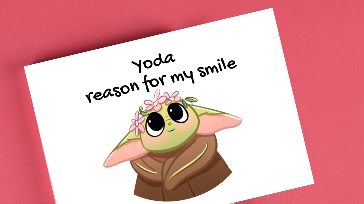 KarishmaArya777's tweet photo. Yoda reason for my smile - Yoda one for me - Valentine Day Card, For him, Funny, For husband, For men, Baby yoda card https://t.co/6AP1STONpx #papergoods #green #anniversary #forhim #funny #forhusband #formen #babyyodacard #yoda https://t.co/ERUUNEVmi6
