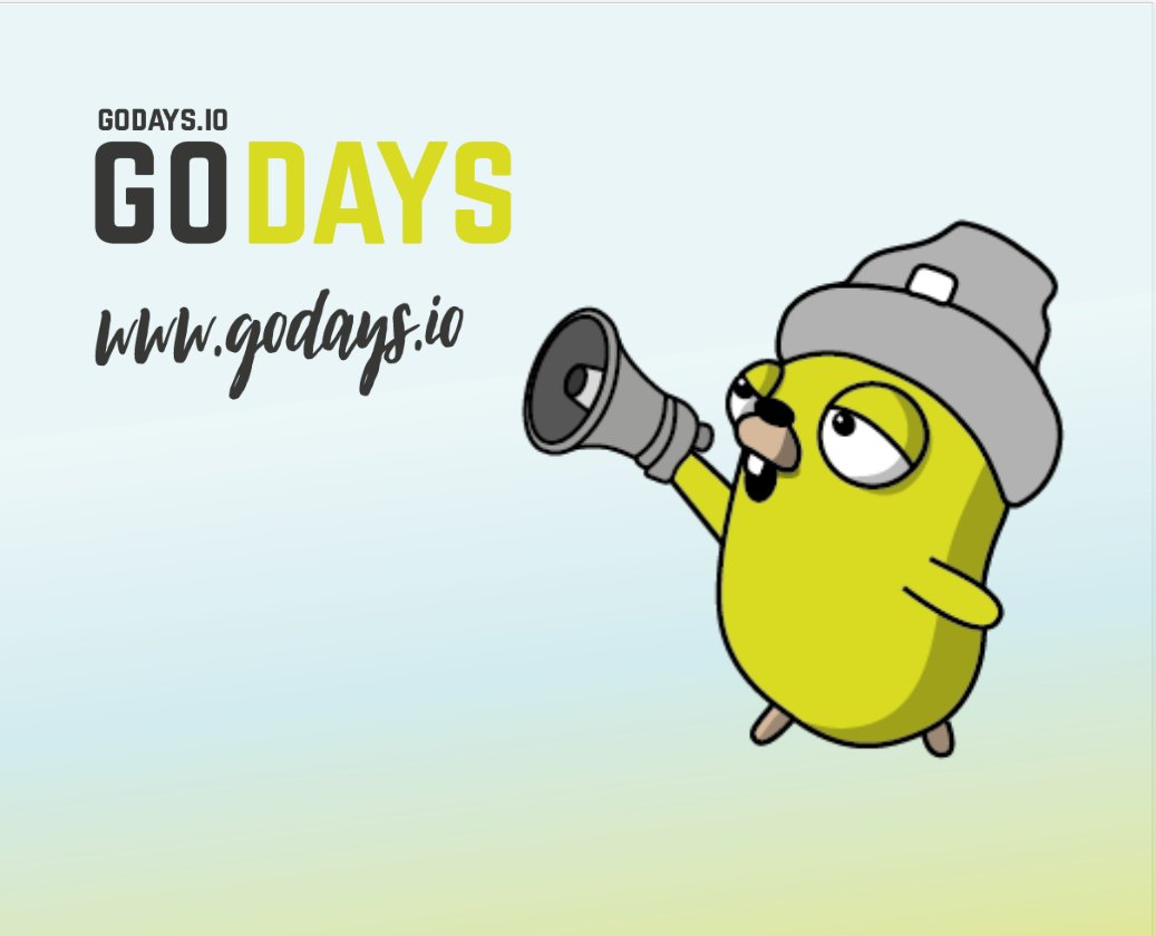 godaysio's tweet photo. Join us in Berlin at #GoDays20 for 30+ sessions on #golang #Serverless #goforbeginners #gocontainers and more. https://t.co/Xr0or46k9I https://t.co/5wdq7zZnKo