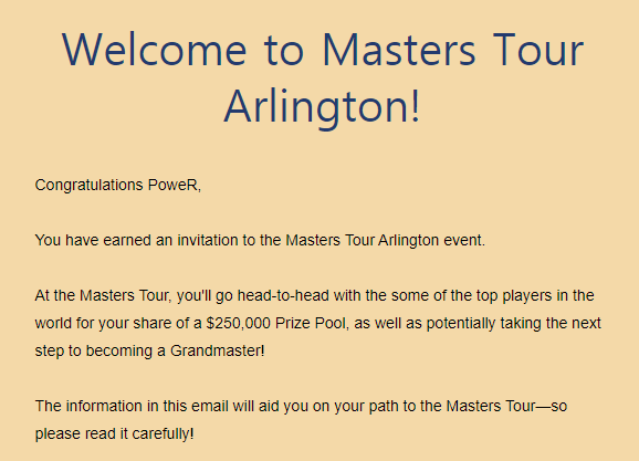 Just received an email about MT Arlington and it said there is only 250k USD prizepool...Does it mean there will be no masters bundle for Arlington? I ve seen tweet from <a href="/HSesports/">Hearthstone Esports</a> confirming otherwise.