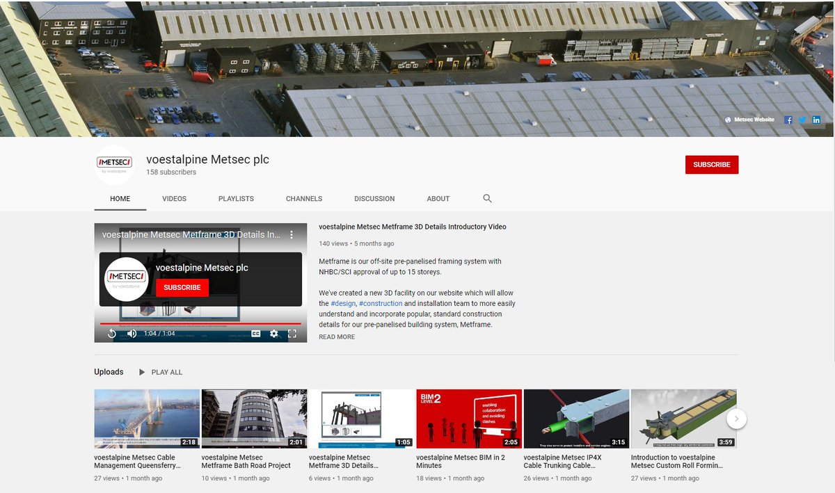 MetsecUK's tweet photo. Do you subscribe to our YouTube channel? Subscribers get an instant notification when new videos are uploaded about new products, projects and more!
Click the link below ⬇️
#metframe #sfs #offsite #cablemanagement #bespoke #engineering #purlins
https://t.co/YxD1v1Ywj1 https://t.co/ZbeDN4qUjA