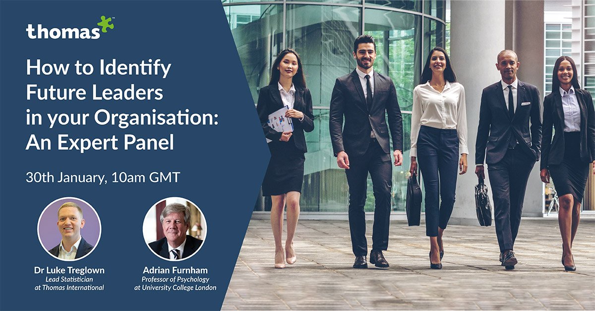 ThomasInt_News's tweet photo. How do you go about identifying #leadership #potential in your business? Join our webinar "How to Identify Future Leaders in your Organisation: An Expert Panel" to discover how. #HRTech

https://t.co/Vav2PajfTu https://t.co/oha1kxVWDp
