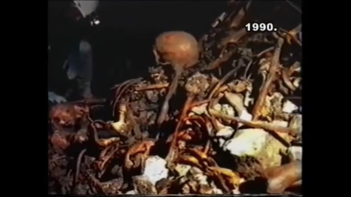 jeffreybacic's tweet photo. Branko Mulić (svjedok komunistički zločin): Prvo istaživanje jame #JAZOVOKA 06/1990

(10:45) “Tu nema ni jednog srpskog kosta unutra. Samo to hrvatske koste.” @MilanKostelac1 https://t.co/vWtnHaUQdS https://t.co/DnJVS7ZStX