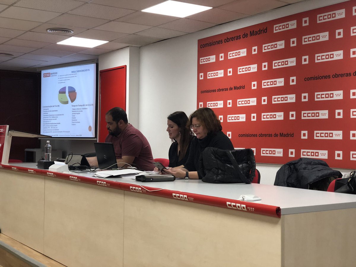 gco_ccoo's tweet photo. Asamblea Plataforma Negociacion Contact Center CCOO Madrid. https://t.co/cqjoGis5Ys