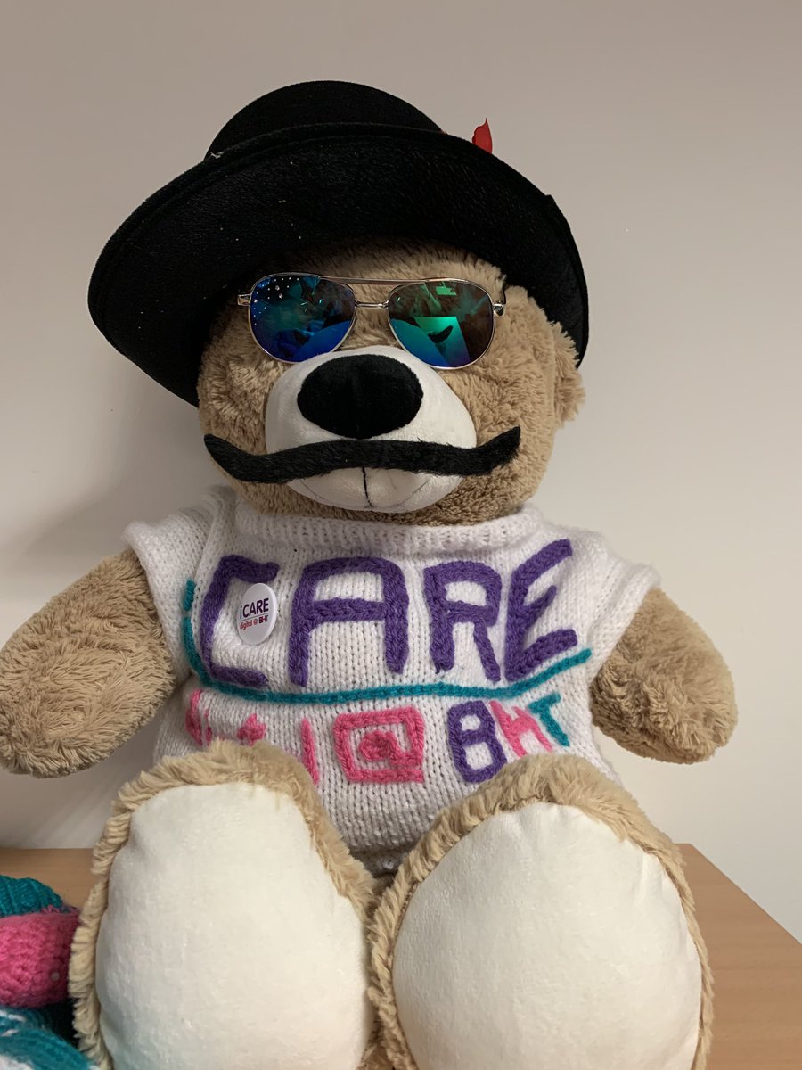 Itprogramme's tweet photo. The iCare bear has a new outfit to wear whilst he supervises the commencement of ePMA testing cycle 2🐻🎩 #iCare #iCareBear #BHTGoingDigital #ePMA #projectteam https://t.co/u91UOewOC6