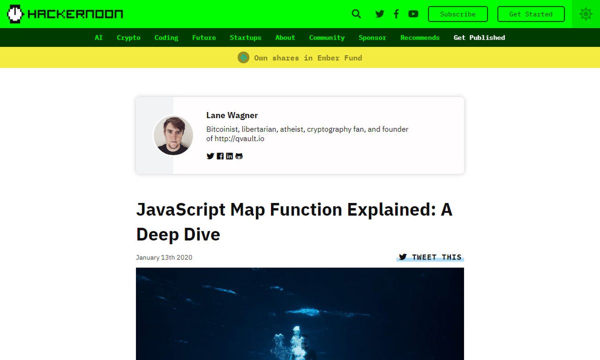 Devcide1's tweet image. JavaScript Map Function Explained: A Deep Dive
#val #newarray #callback #index #mapfunction #development
via hackernoon.com
☛ amp.gs/DqDi