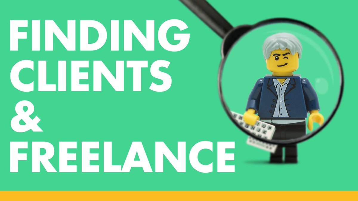 Probably the most asked question, especially if you are starting out as a freelancer. How to get clients?
Check out the video: bit.ly/2RiE1Fi
🙂
#findingclients