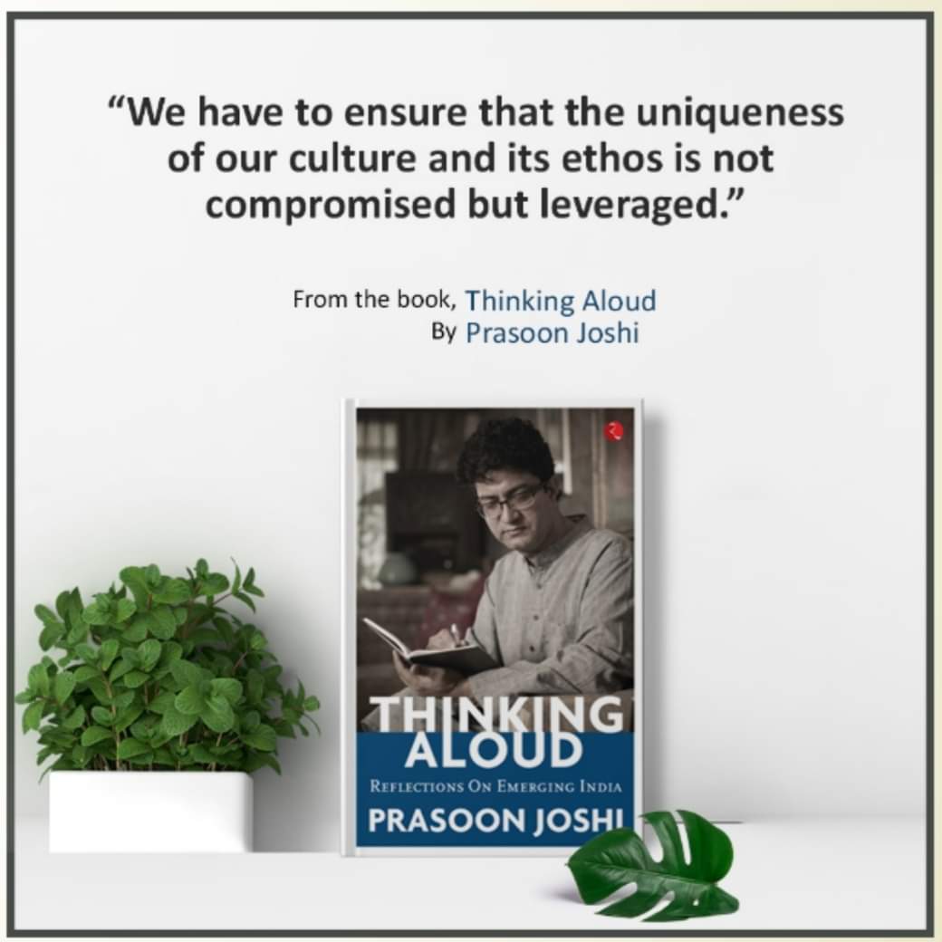 PrasoonJoshi_FC's tweet photo. Thinking Aloud is the answer to the conundrums of various socio-cultural aspects.

To read more, buy #PrasoonJoshi ’s latest book #ThinkingAloud - Reflections On Emerging India on https://t.co/yqB4RY1w9R https://t.co/kQHDsJk228
