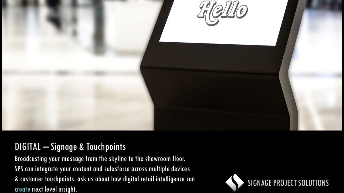 SignageProjects's tweet image. Digital - Signage &amp;amp; Touchpoints.

Broadcasting your brand’s message from the skyline to the showroom floor.

#signage #wayfinding #retailenvironment #digitalsignage #digitalretailintelligence #design #manage #management #projectmanagement #create #creative #touchpoints #skysign